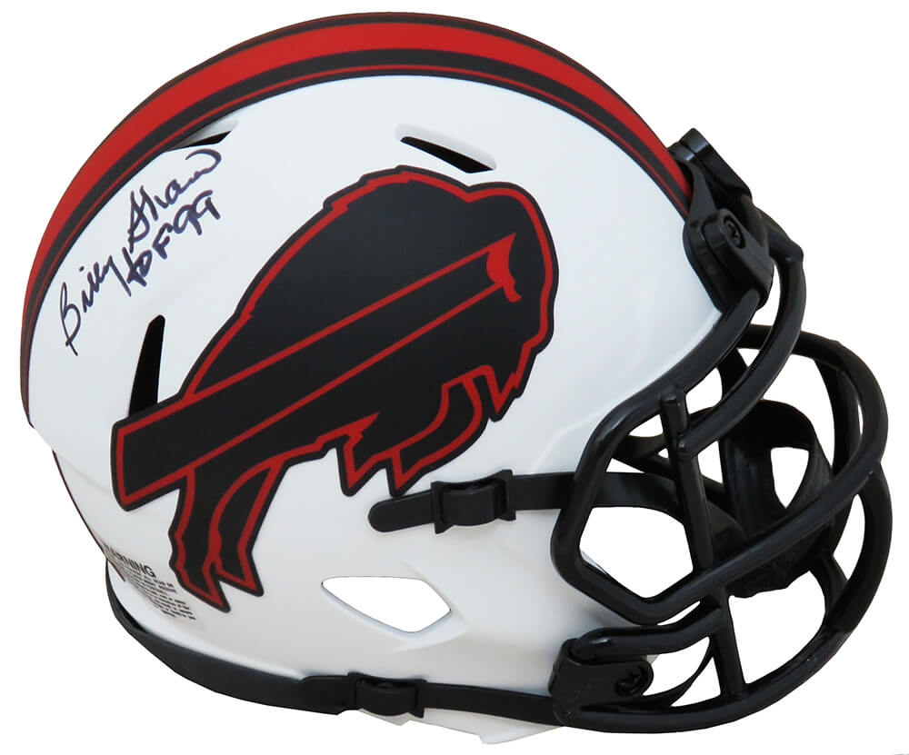 Billy Shaw Signed Buffalo Bills Lunar Eclipse White Matte Riddell Speed Mini Helmet w/HOF'99 - SHAMIN302 - Billy Shaw Signed Buffalo Bills Lunar Eclipse White Matte Riddell Speed Mini Helmet w/HOF'99 product image