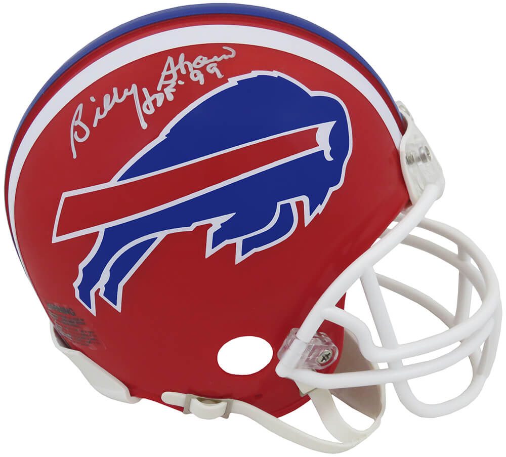 Billy Shaw Signed Buffalo Bills Throwback Red Riddell Mini Helmet w/HOF'99 - SHAMIN303 - Billy Shaw Signed Buffalo Bills Throwback Red Riddell Mini Helmet w/HOF'99 product image