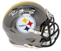 Ryan Shazier Signed Pittsburgh Steelers Chrome Riddell Speed Mini Helmet - SHAMIN312 - Ryan Shazier Signed Pittsburgh Steelers Chrome Riddell Speed Mini Helmet product image