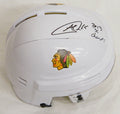 Andrew Shaw Signed Blackhawks White Hockey Mini Helmet w/2013 SC Champs - SHAMIN404 - Andrew Shaw Signed Blackhawks White Hockey Mini Helmet w/2013 SC Champs product image
