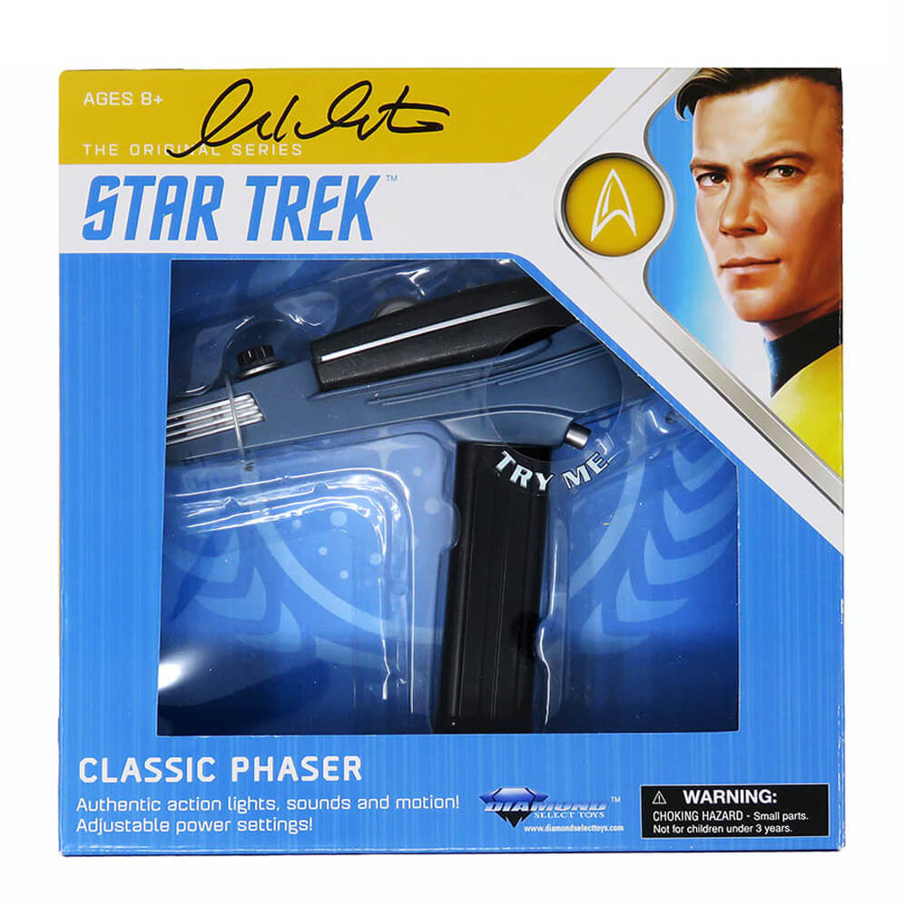 William Shatner Signed Diamond Select Star Trek Classic Electronic Phaser - SHAOTH503 - William Shatner Signed Diamond Select Star Trek Classic Electronic Phaser product image