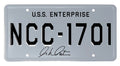 William Shatner Signed Star Trek U.S.S. Enterprise 'NCC-1701' License Plate - SHAOTH506 - William Shatner Signed Star Trek U.S.S. Enterprise 'NCC-1701' License Plate product image