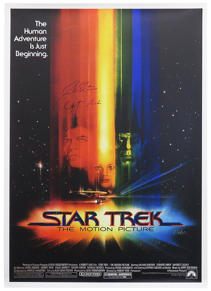 William Shatner Signed Star Trek: The Motion Picture 27x40 Movie Poster w/Capt Kirk - SHAPST501 - William Shatner Signed Star Trek: The Motion Picture 27x40 Movie Poster w/Capt Kirk product image