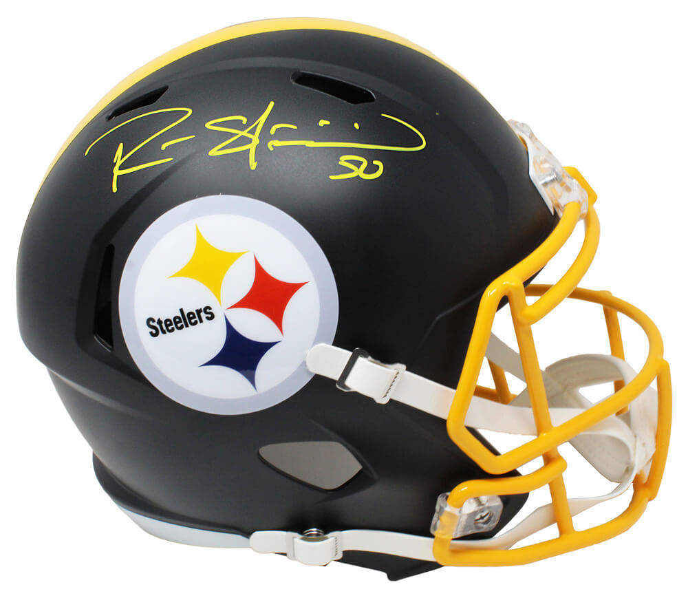 Ryan Shazier Signed Pittsburgh Steelers Flat Black Matte Riddell Speed Full Size Replica Helmet - SHAREP303 - Ryan Shazier Signed Pittsburgh Steelers Flat Black Matte Riddell Speed Full Size Replica Helmet product image