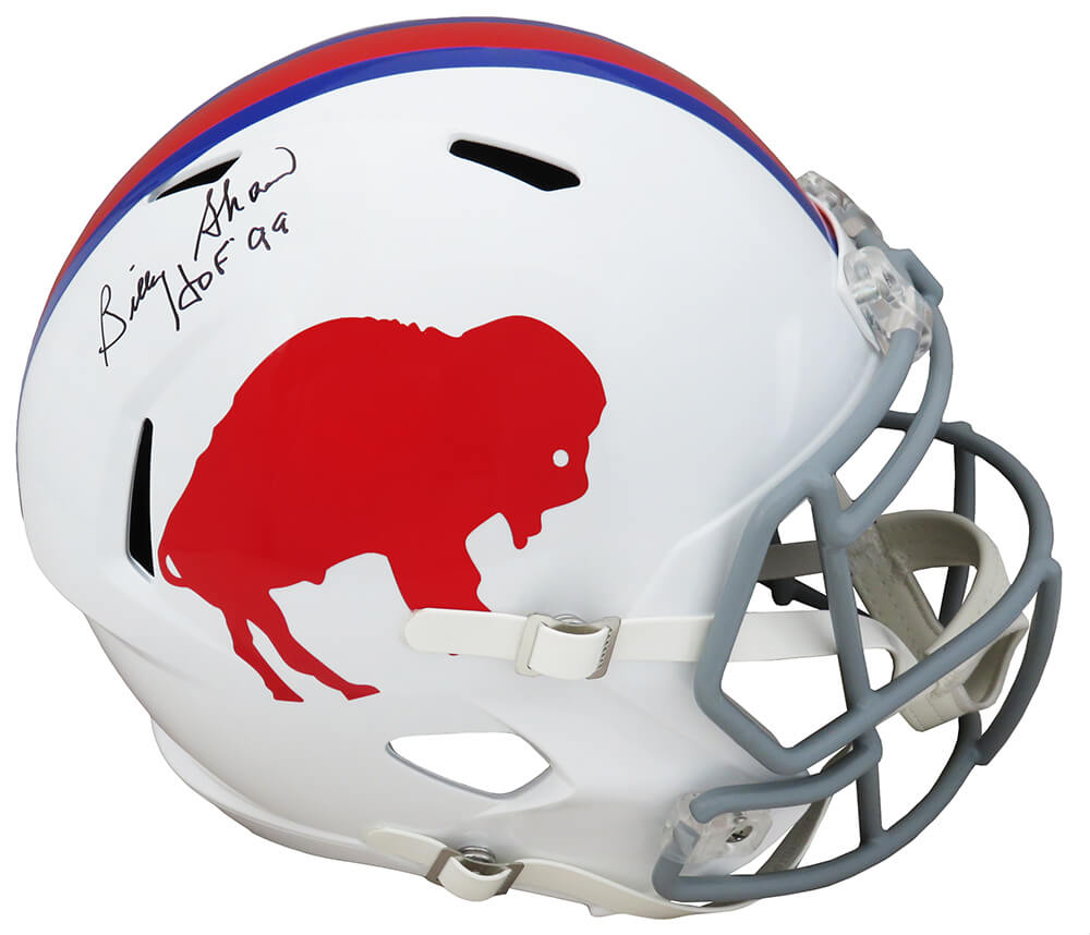 Billy Shaw Signed Buffalo Bills Throwback Riddell Full Size Speed Replica Helmet w/HOF'99 - SHAREP310 - Billy Shaw Signed Buffalo Bills Throwback Riddell Full Size Speed Replica Helmet w/HOF'99 product image