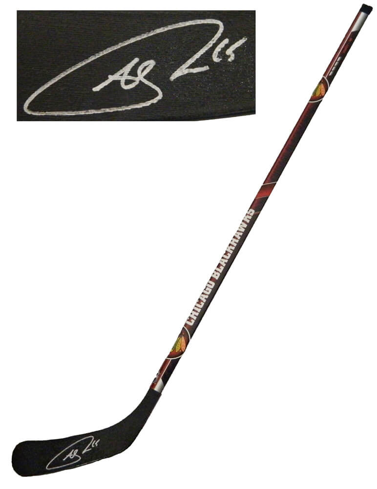 Andrew Shaw Signed Chicago Blackhawks Logo Full Size 48 Inch Hockey Stick - SHASTK401 - Andrew Shaw Signed Chicago Blackhawks Logo Full Size 48 Inch Hockey Stick product image