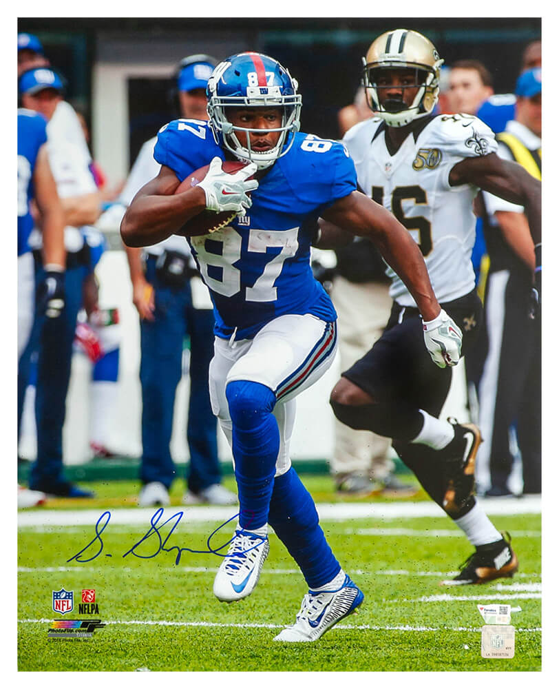 Sterling Shepard Signed New York Giants Action vs. Saints 16x20 Photo - (Fanatics) - SHE16P300 - Sterling Shepard Signed New York Giants Action vs. Saints 16x20 Photo - (Fanatics) product image
