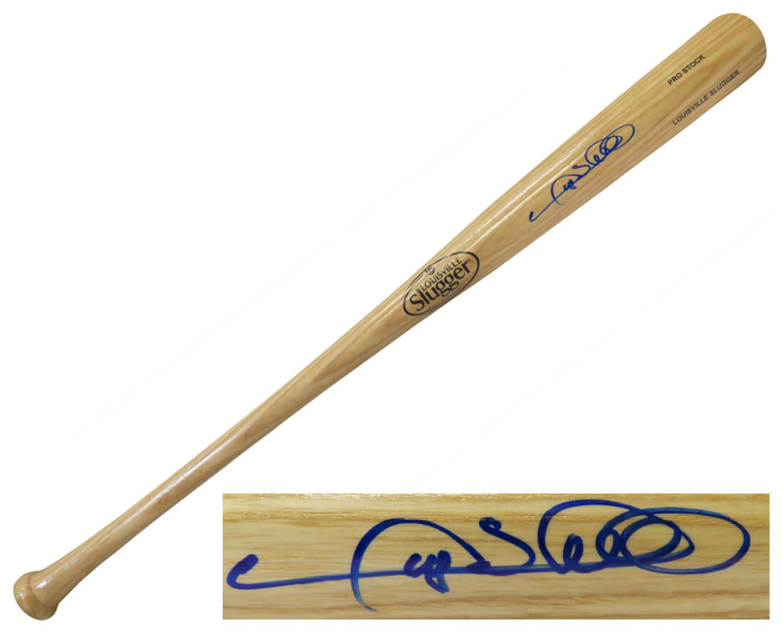 Gary Sheffield Signed Louisville Slugger Blonde Baseball Bat - SHEBAT100 - Gary Sheffield Signed Louisville Slugger Blonde Baseball Bat product image