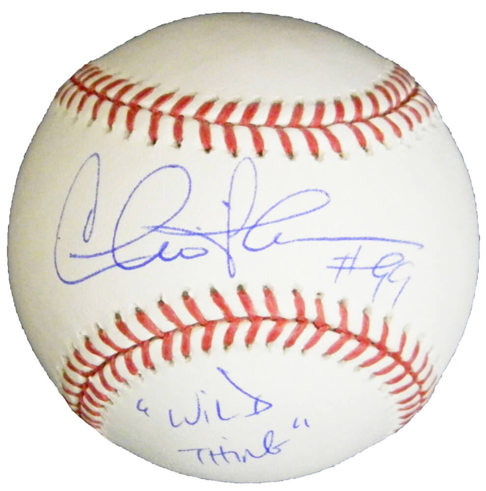 Charlie Sheen Signed Rawlings Official MLB Baseball w/Wild Thing #99 - SHEBSB501 - Charlie Sheen Signed Rawlings Official MLB Baseball w/Wild Thing #99 product image