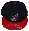 Charlie Sheen Signed Cleveland Indians New Era Baseball Hat w/#99 - SHEHAT500 - Charlie Sheen Signed Cleveland Indians New Era Baseball Hat w/#99 product image