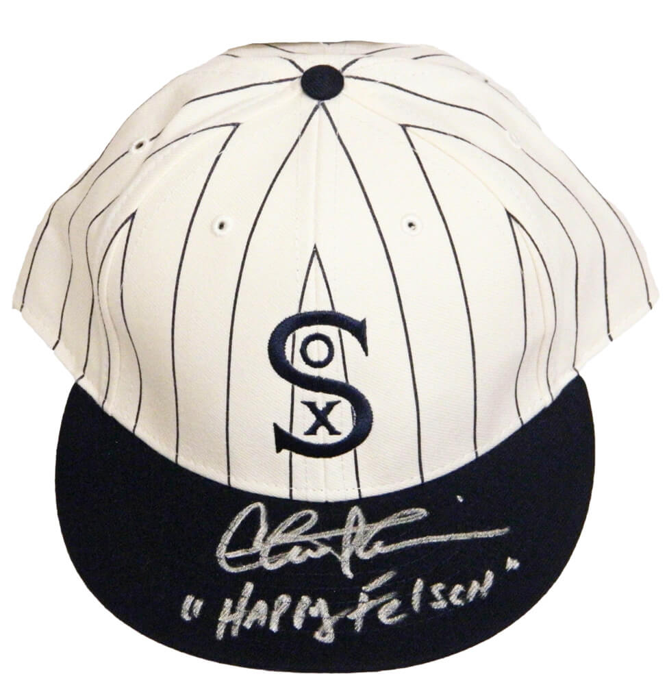 Charlie Sheen Signed Chicago White Sox 1917 Style Throwback New Era Baseball Hat w/Happy Felsch - SHEHAT501 - Charlie Sheen Signed Chicago White Sox 1917 Style Throwback New Era Baseball Hat w/Happy Felsch product image