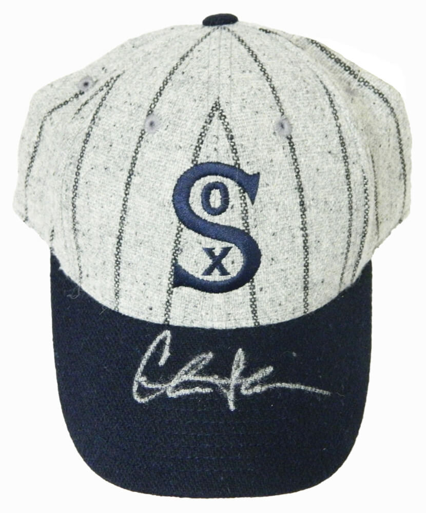 Charlie Sheen Signed Chicago White Sox Grey Pinstripe 1917 Throwback New Era Baseball Hat - SHEHAT502 - Charlie Sheen Signed Chicago White Sox Grey Pinstripe 1917 Throwback New Era Baseball Hat product image