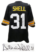 Donnie Shell Signed Black Throwback Custom Football Jersey - SHEJRY302 - Donnie Shell Signed Black Throwback Custom Football Jersey product image