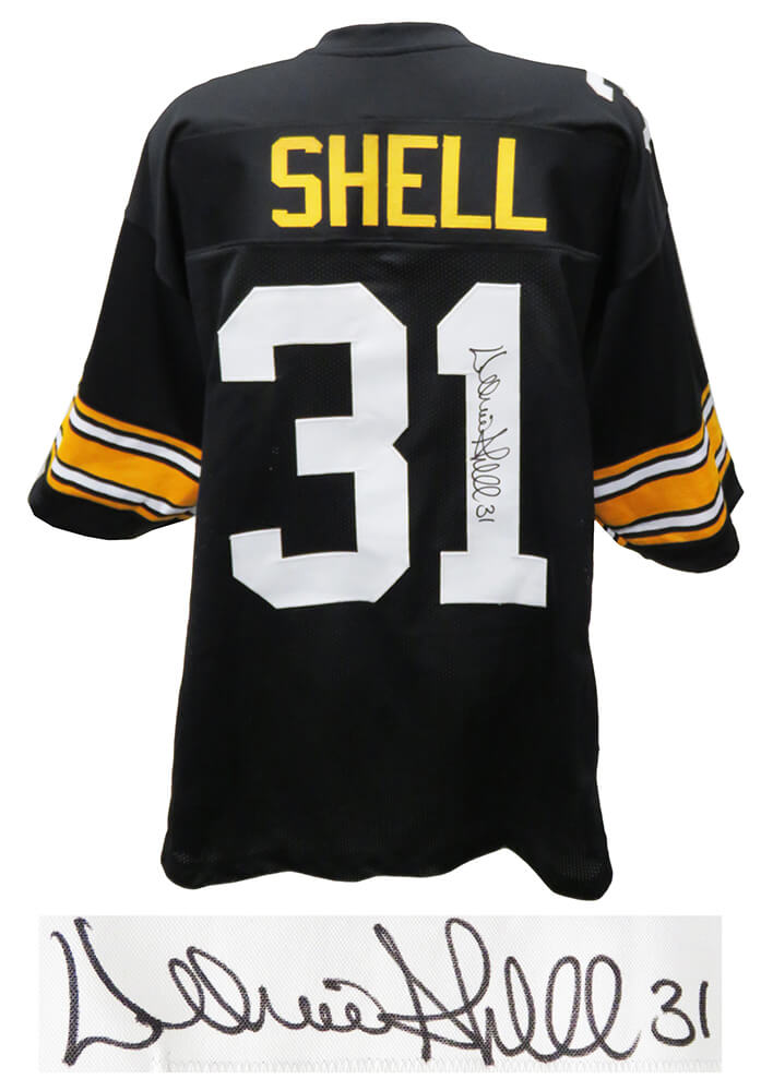 Donnie Shell Signed Black Throwback Custom Football Jersey - SHEJRY302 - Donnie Shell Signed Black Throwback Custom Football Jersey product image