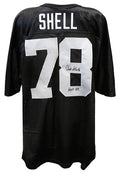Art Shell Signed Black Wilson Football Jersey w/HOF'89 - SHEJRY320 - Art Shell Signed Black Wilson Football Jersey w/HOF'89 product image