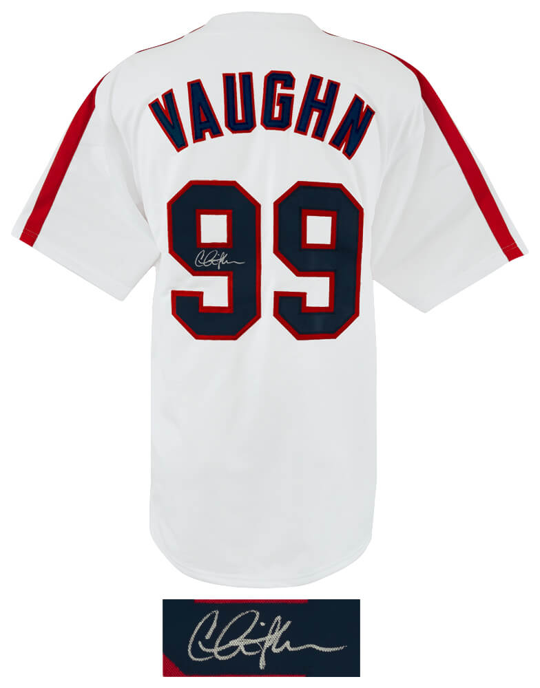 Charlie Sheen Signed White Custom Baseball Jersey - SHEJRY502 - Charlie Sheen Signed White Custom Baseball Jersey product image