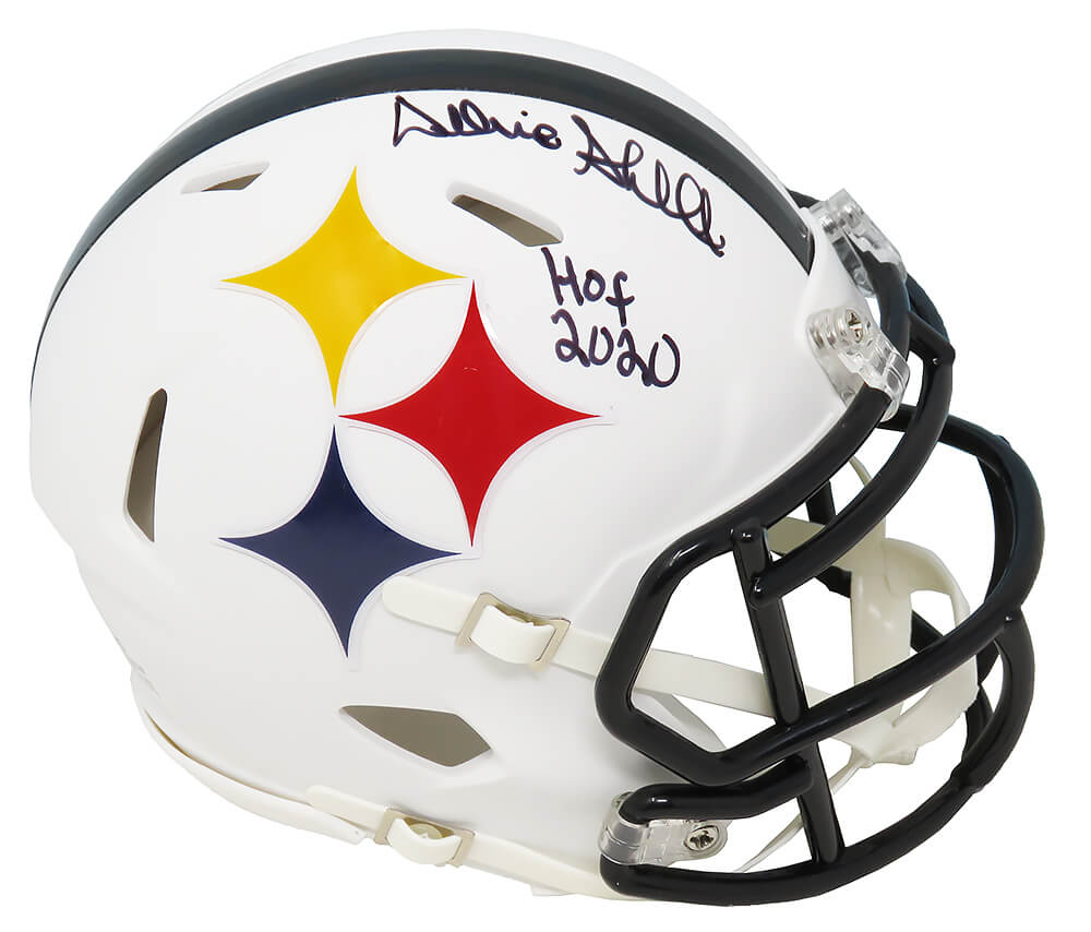 Donnie Shell Signed Pittsburgh Steelers AMP Alternate Series Riddell Speed Mini Helmet w/HOF 2020 - SHEMIN301 - Donnie Shell Signed Pittsburgh Steelers AMP Alternate Series Riddell Speed Mini Helmet w/HOF 2020 product image