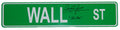 Charlie Sheen Signed Wall Street 4x18 Green Aluminum Street Sign w/Bud Fox - SHEOTH500 - Charlie Sheen Signed Wall Street 4x18 Green Aluminum Street Sign w/Bud Fox product image