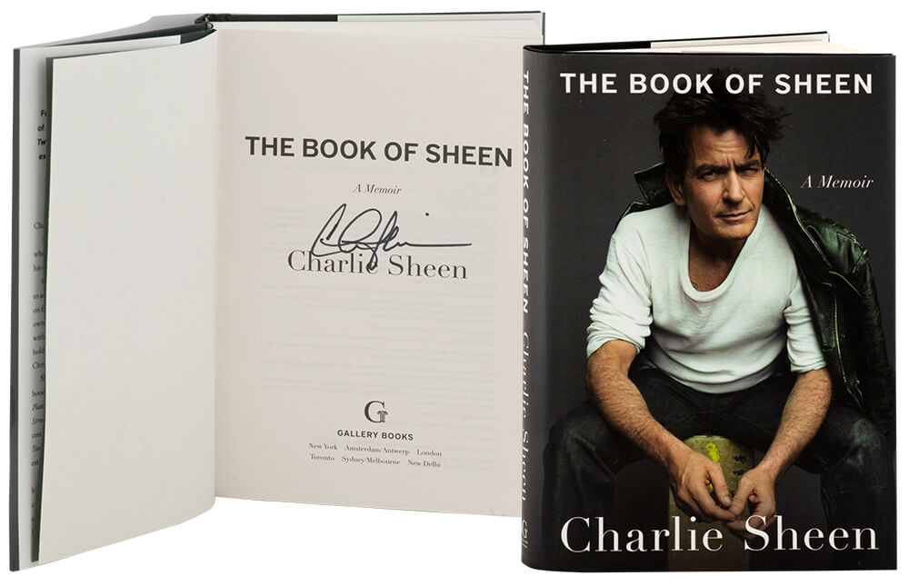 Charlie Sheen Signed The Book Of Sheen: A Memoir Hardcover Book - SHEOTH503 - Charlie Sheen Signed The Book Of Sheen: A Memoir Hardcover Book product image
