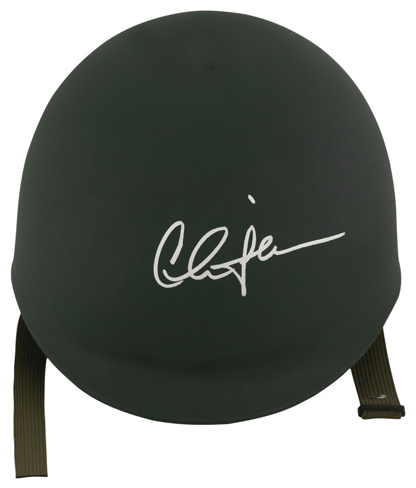 Charlie Sheen Signed Green Army Costume Helmet - SHEOTH504 - Charlie Sheen Signed Green Army Costume Helmet product image