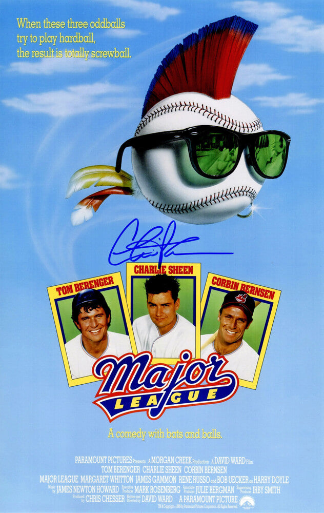 Charlie Sheen Signed Major League 11x17 Movie Poster - SHEPST500 - Charlie Sheen Signed Major League 11x17 Movie Poster product image