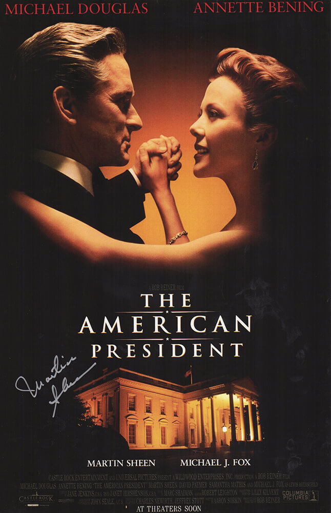 Martin Sheen Signed The American President 11x17 Movie Poster - SHEPST531 - Martin Sheen Signed The American President 11x17 Movie Poster product image