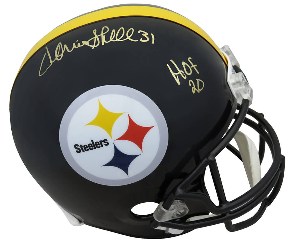 Donnie Shell Signed Pittsburgh Steelers Throwback Riddell Full Size Replica Helmet w/HOF'20 - SHEREP301 - Donnie Shell Signed Pittsburgh Steelers Throwback Riddell Full Size Replica Helmet w/HOF'20 product image