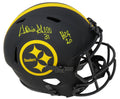 Donnie Shell Signed Pittsburgh Steelers Eclipse Black Matte Riddell Full Size Speed Replica Helmet w/HOF'20 - SHEREP302 - Donnie Shell Signed Pittsburgh Steelers Eclipse Black Matte Riddell Full Size Speed Replica Helmet w/HOF'20 product image