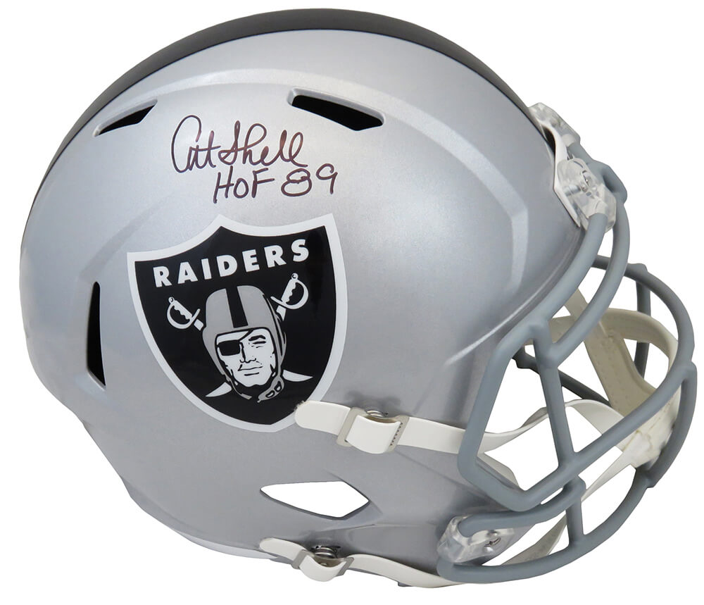 Art Shell Signed Raiders Riddell Full Size Speed Replica Helmet w/HOF'89 - SHEREP320 - Art Shell Signed Raiders Riddell Full Size Speed Replica Helmet w/HOF'89 product image