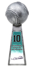 Gary Sheffield Signed Baseball World Champion 14 Inch Replica Silver Trophy - SHETRO100 - Gary Sheffield Signed Baseball World Champion 14 Inch Replica Silver Trophy product image