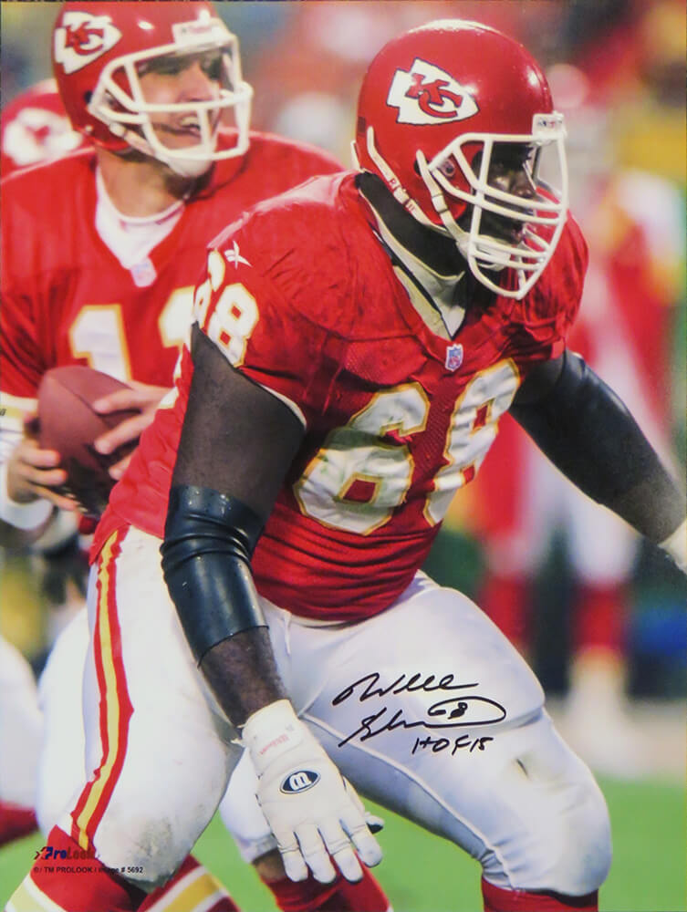 Will Shields Signed Kansas City Chiefs Action 16x20 Photo w/HOF'15 - SHI16P300 - Will Shields Signed Kansas City Chiefs Action 16x20 Photo w/HOF'15 product image