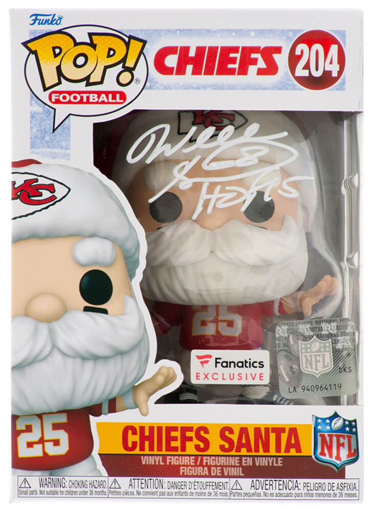 Will Shields Signed Kansas City Chiefs SANTA Funko Pop Doll #204 w/HOF'15 - SHIFUN300 - Will Shields Signed Kansas City Chiefs SANTA Funko Pop Doll #204 w/HOF'15 product image
