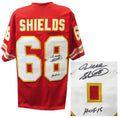 Will Shields Signed Red Custom Football Jersey w/HOF'15 - SHIJRY300 - Will Shields Signed Red Custom Football Jersey w/HOF'15 product image