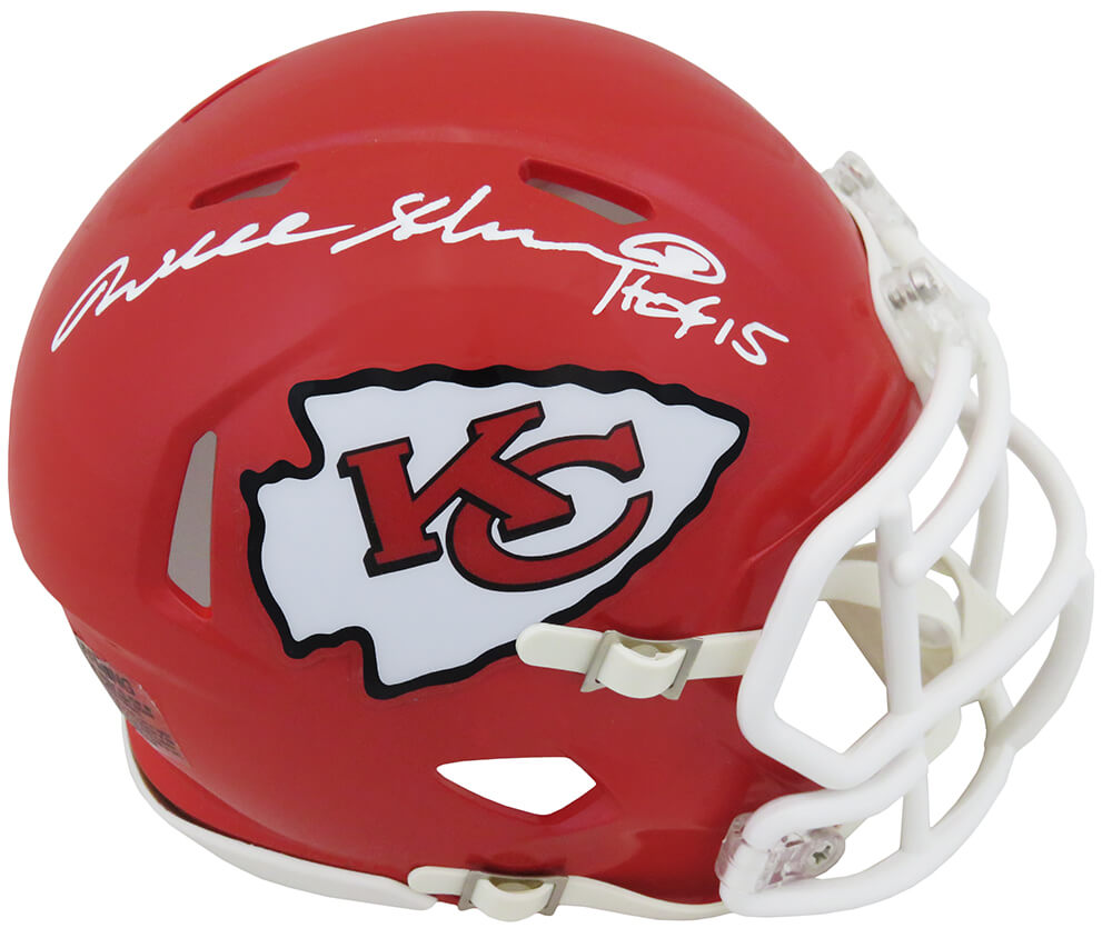 Will Shields Signed KC Chiefs Riddell Speed Mini Helmet w/HOF'15 - SHIMIN303 - Will Shields Signed KC Chiefs Riddell Speed Mini Helmet w/HOF'15 product image