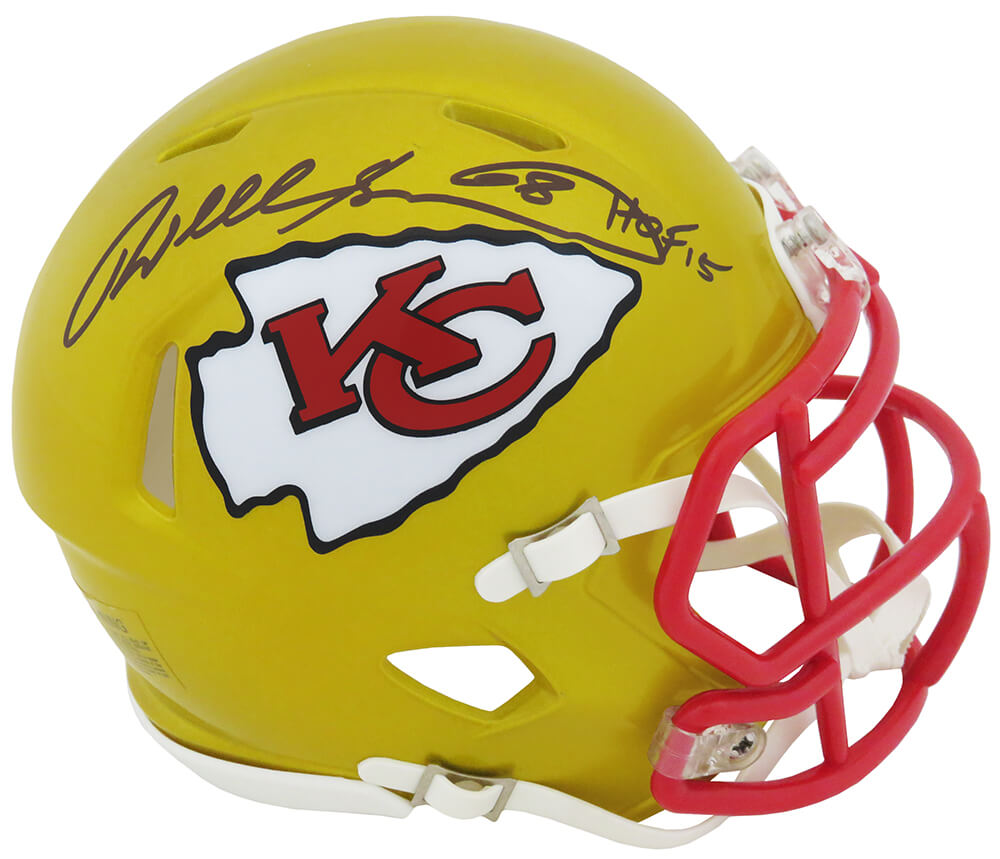Will Shields Signed Kansas City Chiefs FLASH Riddell Speed Mini Helmet w/HOF'15 - SHIMIN305 - Will Shields Signed Kansas City Chiefs FLASH Riddell Speed Mini Helmet w/HOF'15 product image
