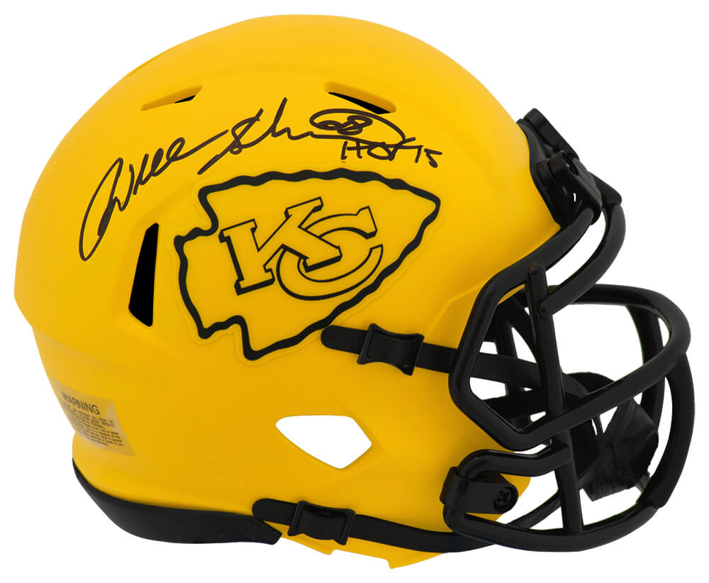 Will Shields Signed Kansas City Chiefs RAVE Riddell Speed Mini Helmet w/HOF'15 - SHIMIN307 - Will Shields Signed Kansas City Chiefs RAVE Riddell Speed Mini Helmet w/HOF'15 product image