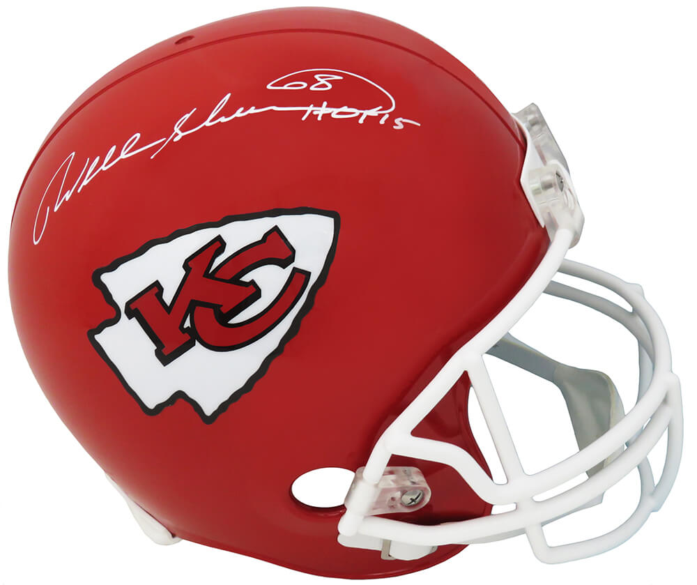 Will Shields Signed Kansas City Chiefs Riddell Full Size Replica Helmet w/HOF'15 - SHIREP304 - Will Shields Signed Kansas City Chiefs Riddell Full Size Replica Helmet w/HOF'15 product image