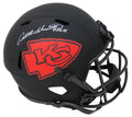 Will Shields Signed Kansas City Chiefs Eclipse Black Matte Riddell Full Size Speed Replica Helmet w/HOF'15 - SHIREP302 - Will Shields Signed Kansas City Chiefs Eclipse Black Matte Riddell Full Size Speed Replica Helmet w/HOF'15 product image