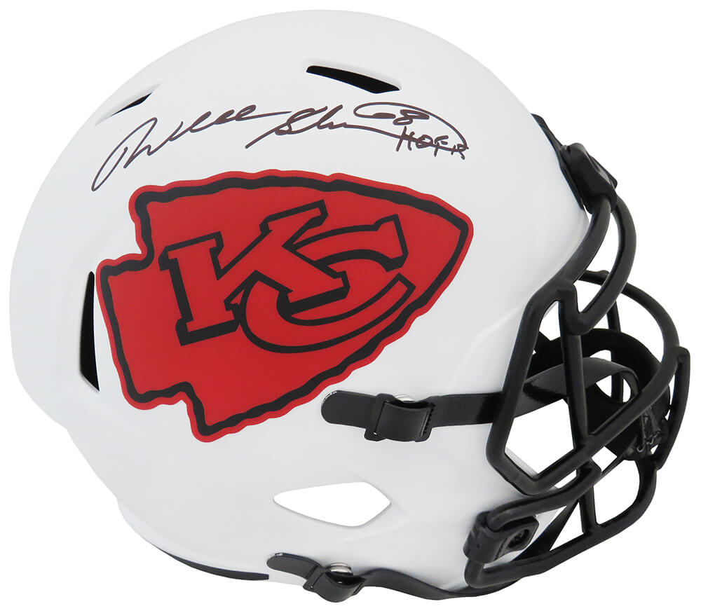 Will Shields Signed Kansas City Chiefs Lunar Eclipse Riddell Full Size Speed Replica Helmet w/HOF'15 - SHIREP306 - Will Shields Signed Kansas City Chiefs Lunar Eclipse Riddell Full Size Speed Replica Helmet w/HOF'15 product image