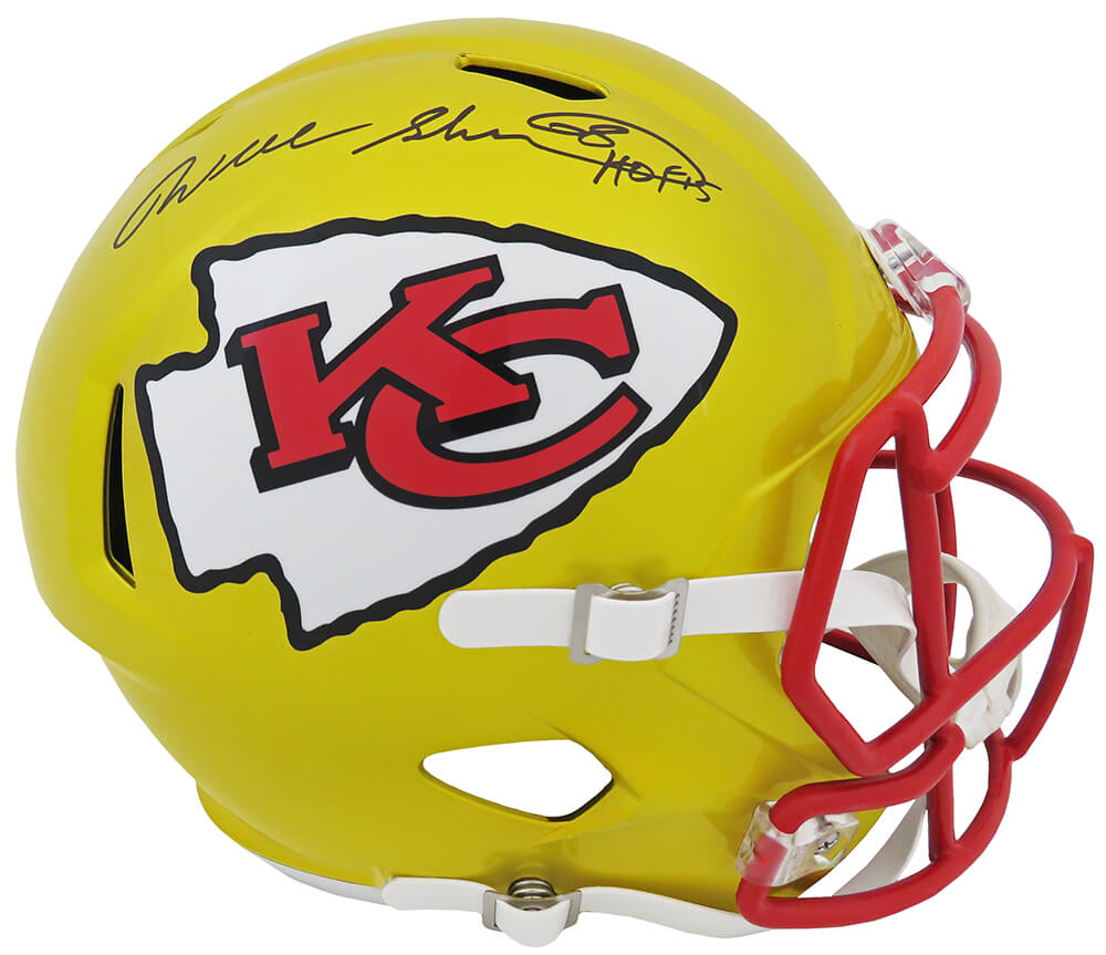 Will Shields Signed Kansas City Chiefs FLASH Riddell Full Size Speed Replica Helmet w/HOF'15 - SHIREP307 - Will Shields Signed Kansas City Chiefs FLASH Riddell Full Size Speed Replica Helmet w/HOF'15 product image