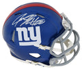 Jeremy Shockey Signed New York Giants Riddell Speed Mini Helmet - SHOMIN300 - Jeremy Shockey Signed New York Giants Riddell Speed Mini Helmet product image