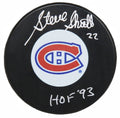 Steve Shutt Signed Montreal Canadiens Large Logo Hockey Puck w/HOF'93 - SHUPUC400 - Steve Shutt Signed Montreal Canadiens Large Logo Hockey Puck w/HOF'93 product image