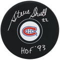 Steve Shutt Signed Montreal Canadiens Logo Hockey Puck w/HOF'93 - SHUPUC402 - Steve Shutt Signed Montreal Canadiens Logo Hockey Puck w/HOF'93 product image