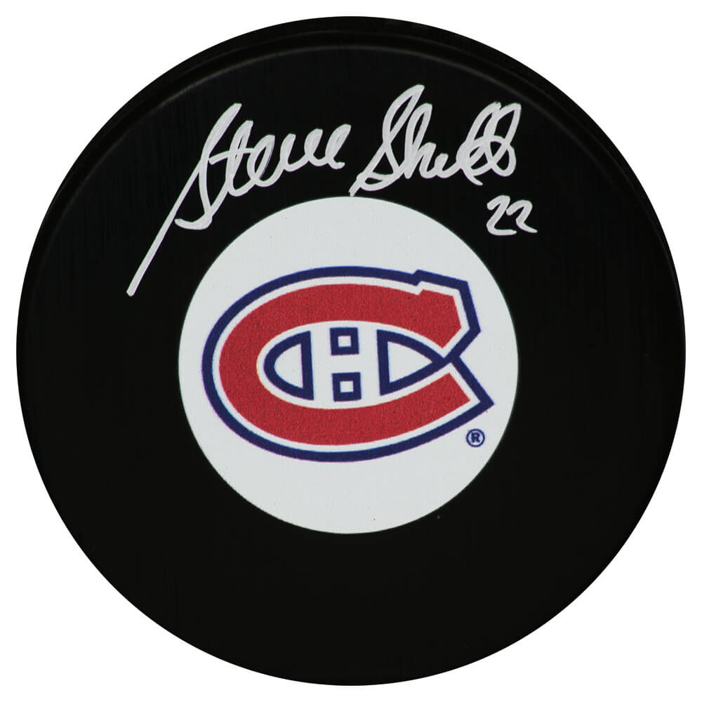 Steve Shutt Signed Montreal Canadiens Logo Hockey Puck - SHUPUC403 - Steve Shutt Signed Montreal Canadiens Logo Hockey Puck product image