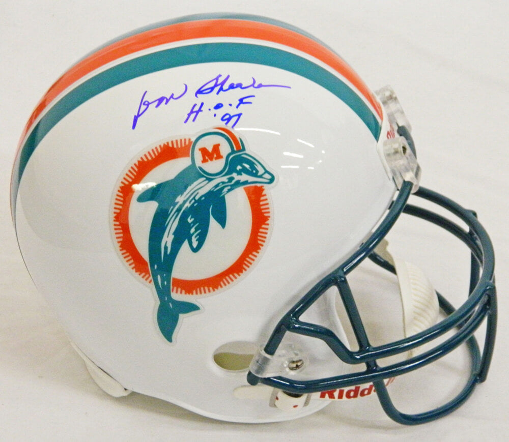 Don Shula Signed Dolphins Riddell Full-Size Replica Helmet w/HOF 97 - SHUREP300 - Don Shula Signed Dolphins Riddell Full-Size Replica Helmet w/HOF 97 product image