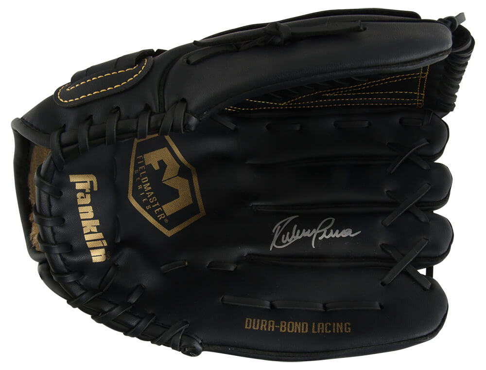 Ruben Sierra Signed Franklin Fieldmaster Black Baseball Fielders Glove - SIEGLV100 - Ruben Sierra Signed Franklin Fieldmaster Black Baseball Fielders Glove product image