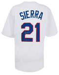 Ruben Sierra Signed White Custom Baseball Jersey w/4x All Star - SIEJRY100 - Ruben Sierra Signed White Custom Baseball Jersey w/4x All Star product image
