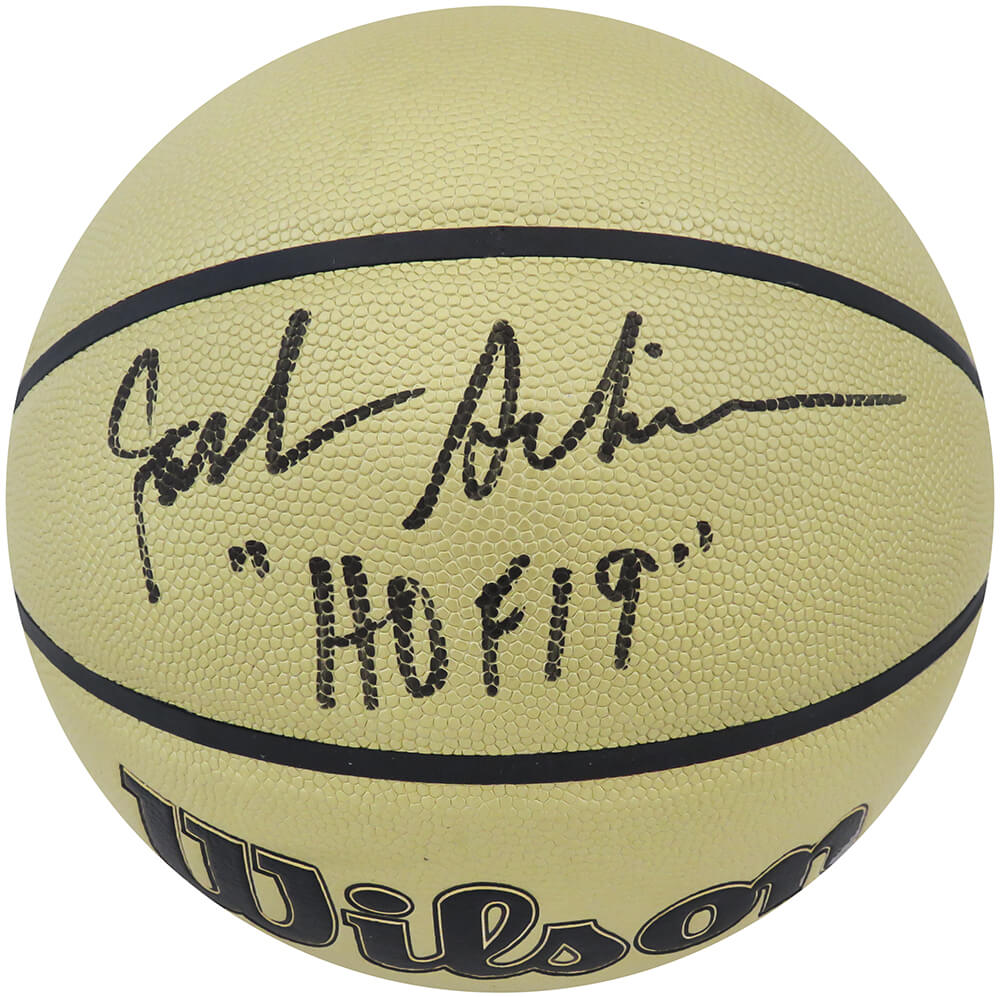 Jack Sikma Signed Wilson Gold NBA Basketball w/HOF19 - SIKBSK207 - Jack Sikma Signed Wilson Gold NBA Basketball w/HOF19 product image
