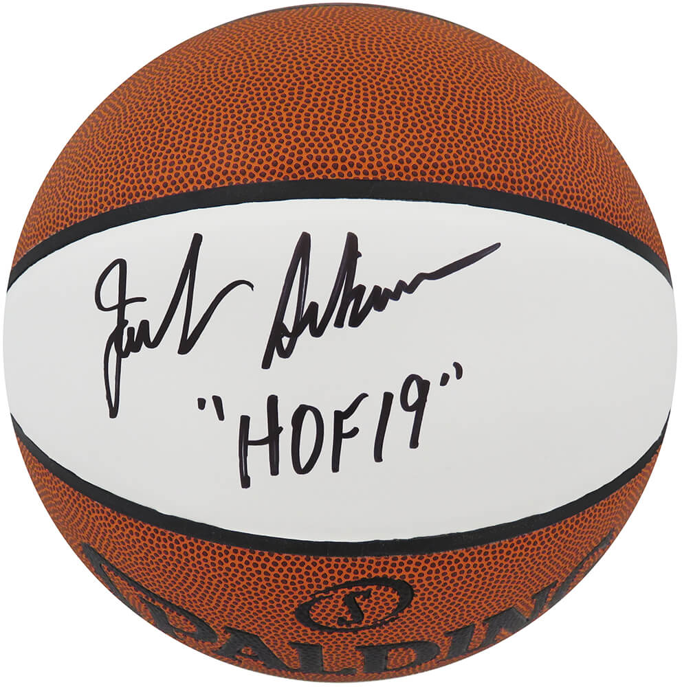 Jack Sikma Signed Spalding White Panel Basketball w/HOF'19 - SIKBSK208 - Jack Sikma Signed Spalding White Panel Basketball w/HOF'19 product image