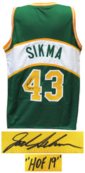Jack Sikma Signed Green Throwback Custom Basketball Jersey w/HOF'19 - SIKJRY200 - Jack Sikma Signed Green Throwback Custom Basketball Jersey w/HOF'19 product image